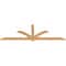 Ekena Millwork Redmond Smooth Timber Gable Bracket, Western Red Cedar, 84"W x 28"H x 1 1/2"D x 3 1/2"F, 8/12 Pitch GBW084X28X0204RED00SWR - alternate 4